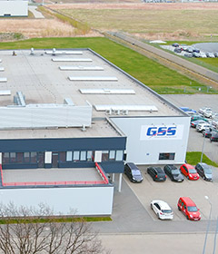 An aerial view of the Global Steering Systems facility that supports Europe in Opole, Poland.