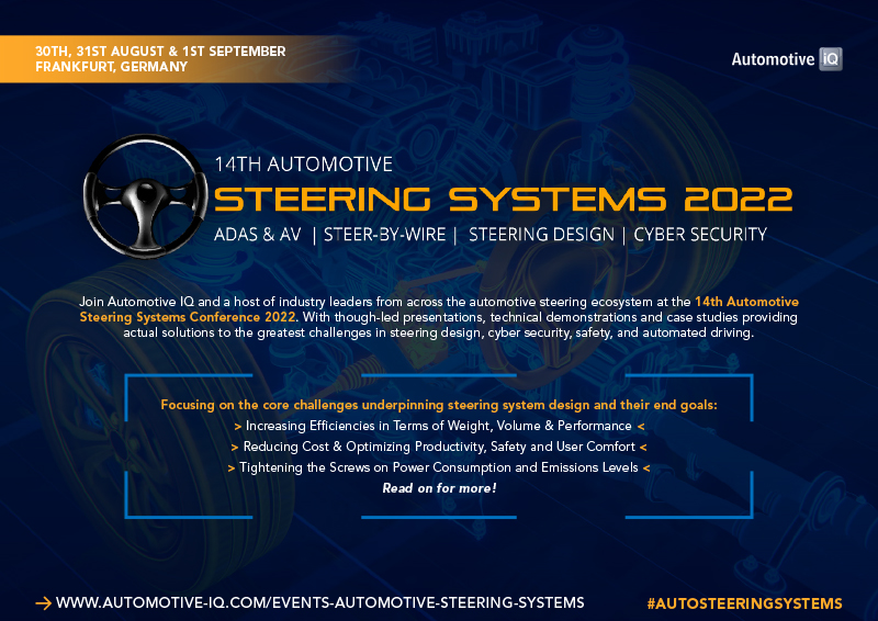 14th Automotive Steering Systems Conference from 2022.